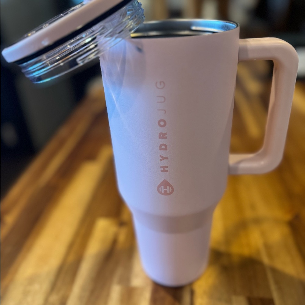 HydroJug Light Pink Tumbler with Handle